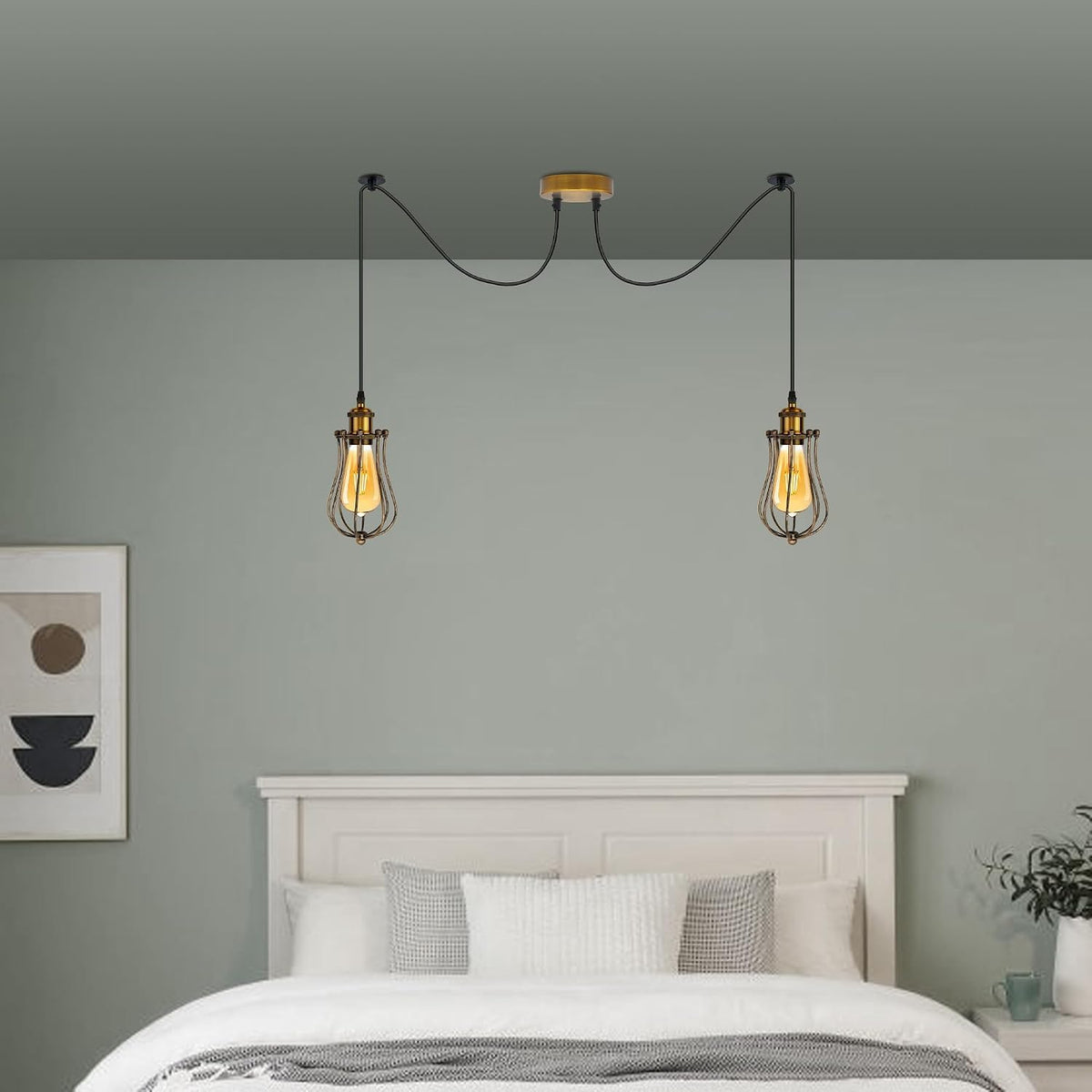 retro cage pendant ceiling
