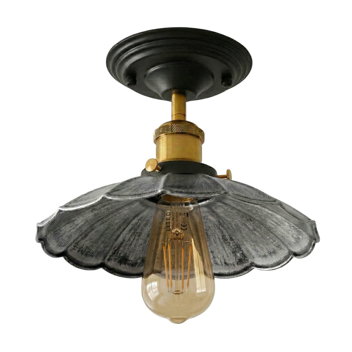 Industrial Semi Flush Mount E27 Ceiling mount Fitting~4039