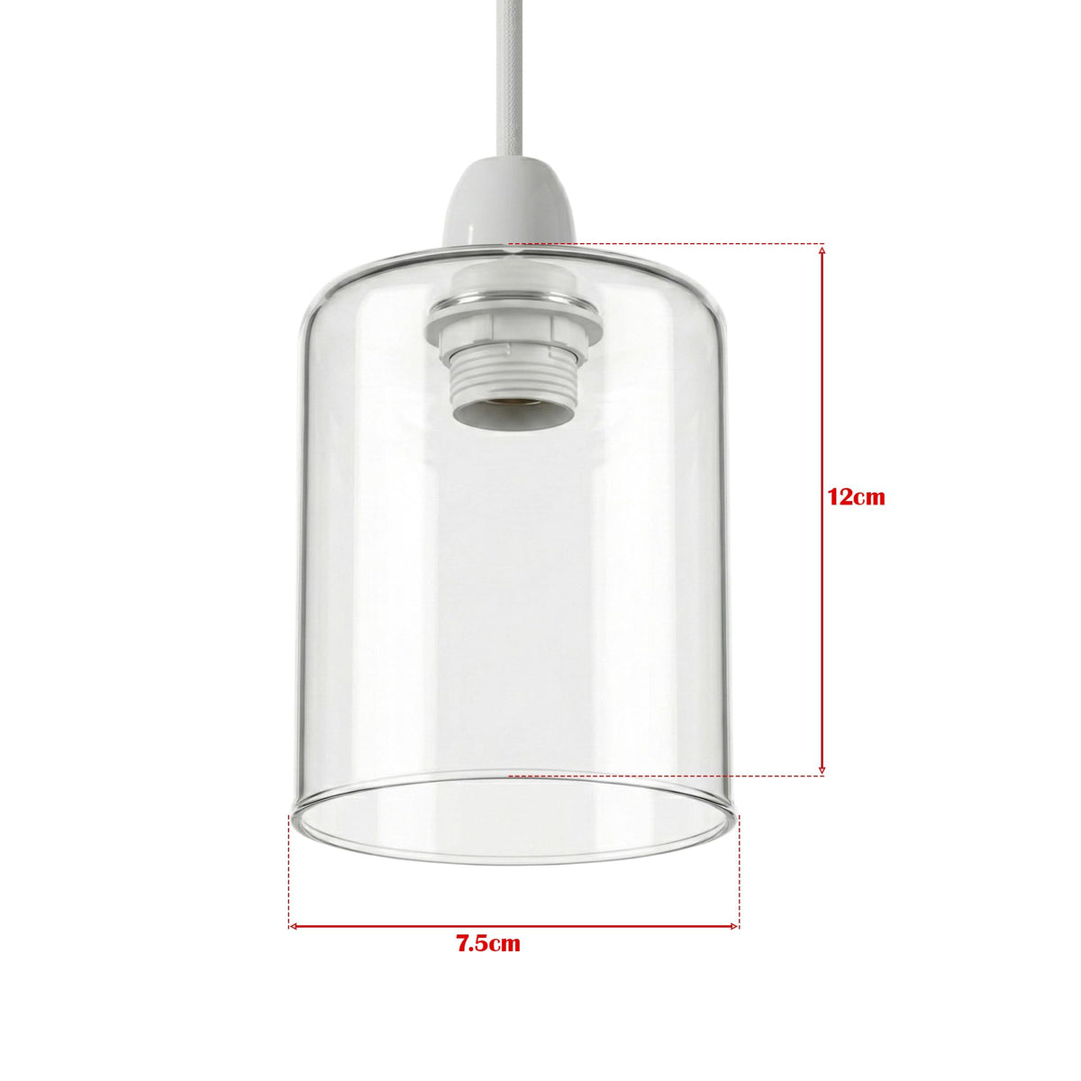 2Pack Glass Lamp Shade E27 Easy Fit Ceiling Pendant~4111
