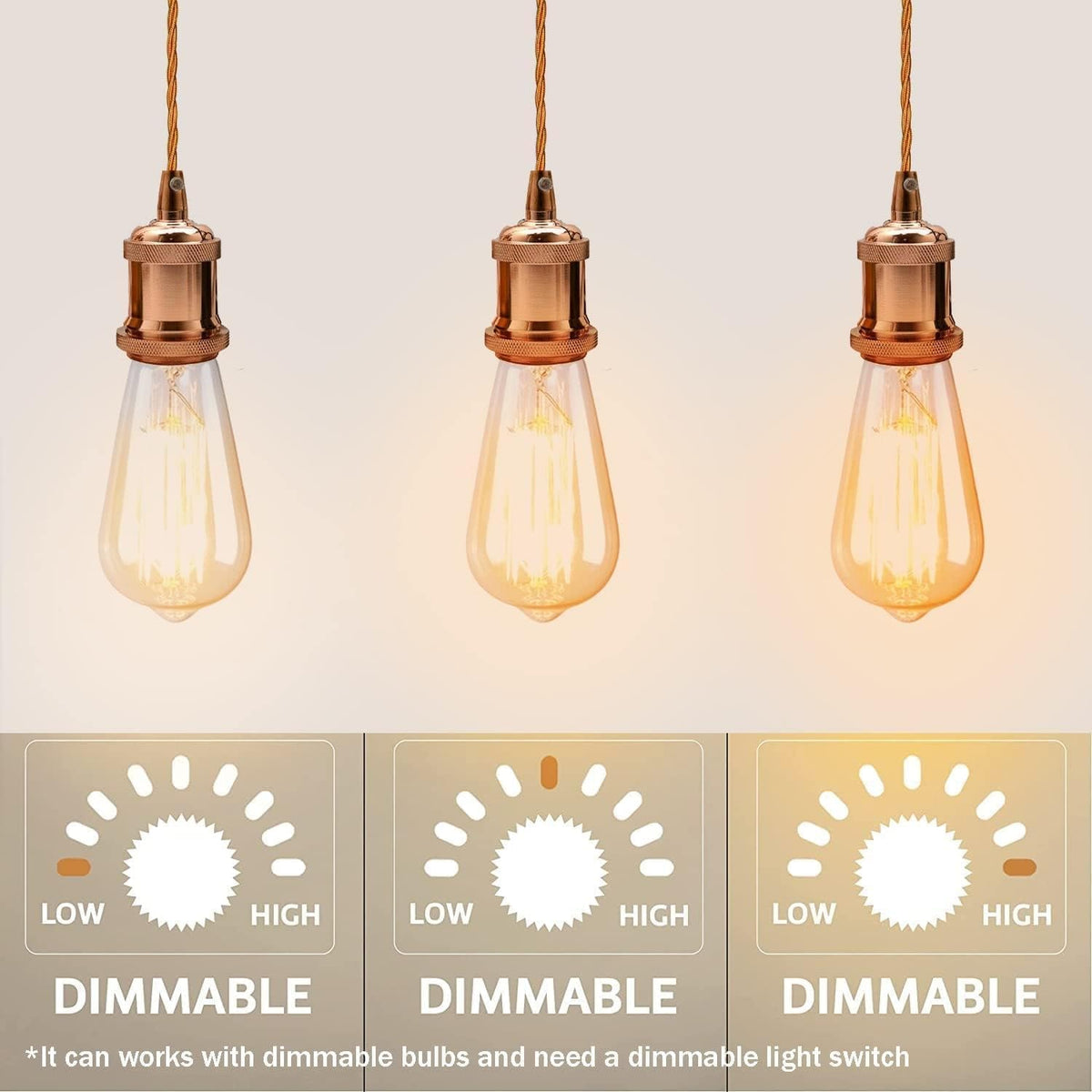 three pack ceiling lights