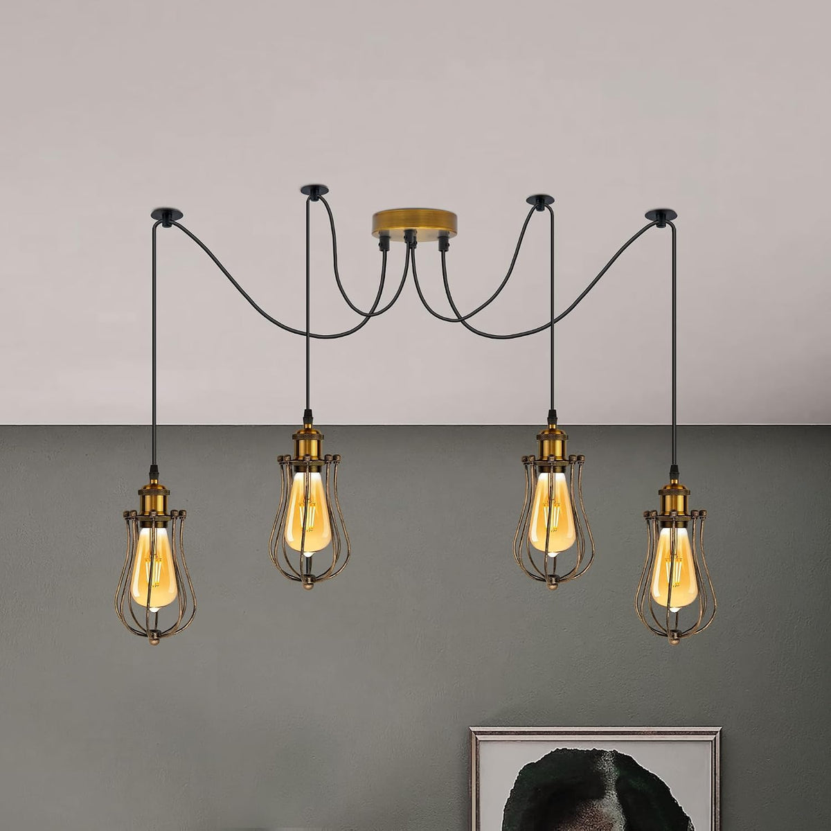 retro spider ceiling lighting
