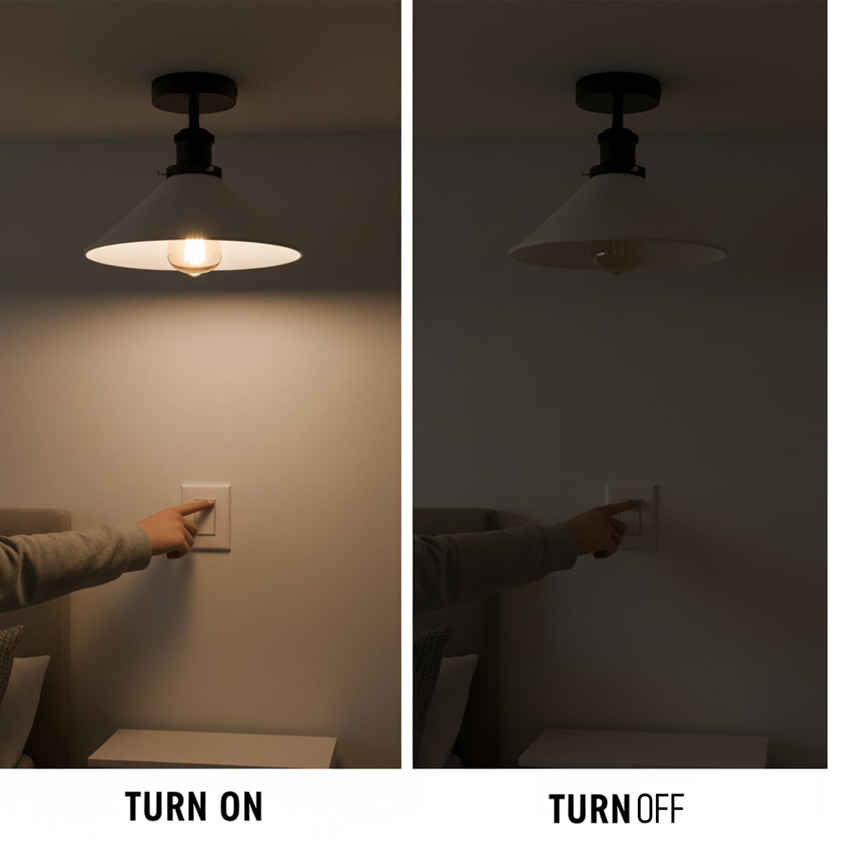 e27 bulb ceiling fitting semi