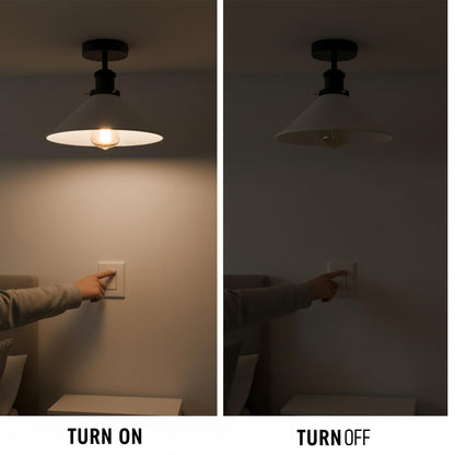 e27 bulb ceiling fitting semi