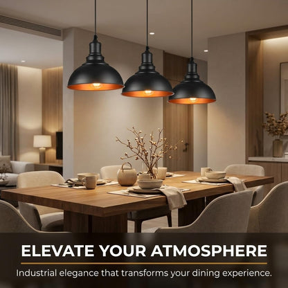 3 Way Pendant Light Triangle Metal Wire Cage~4059