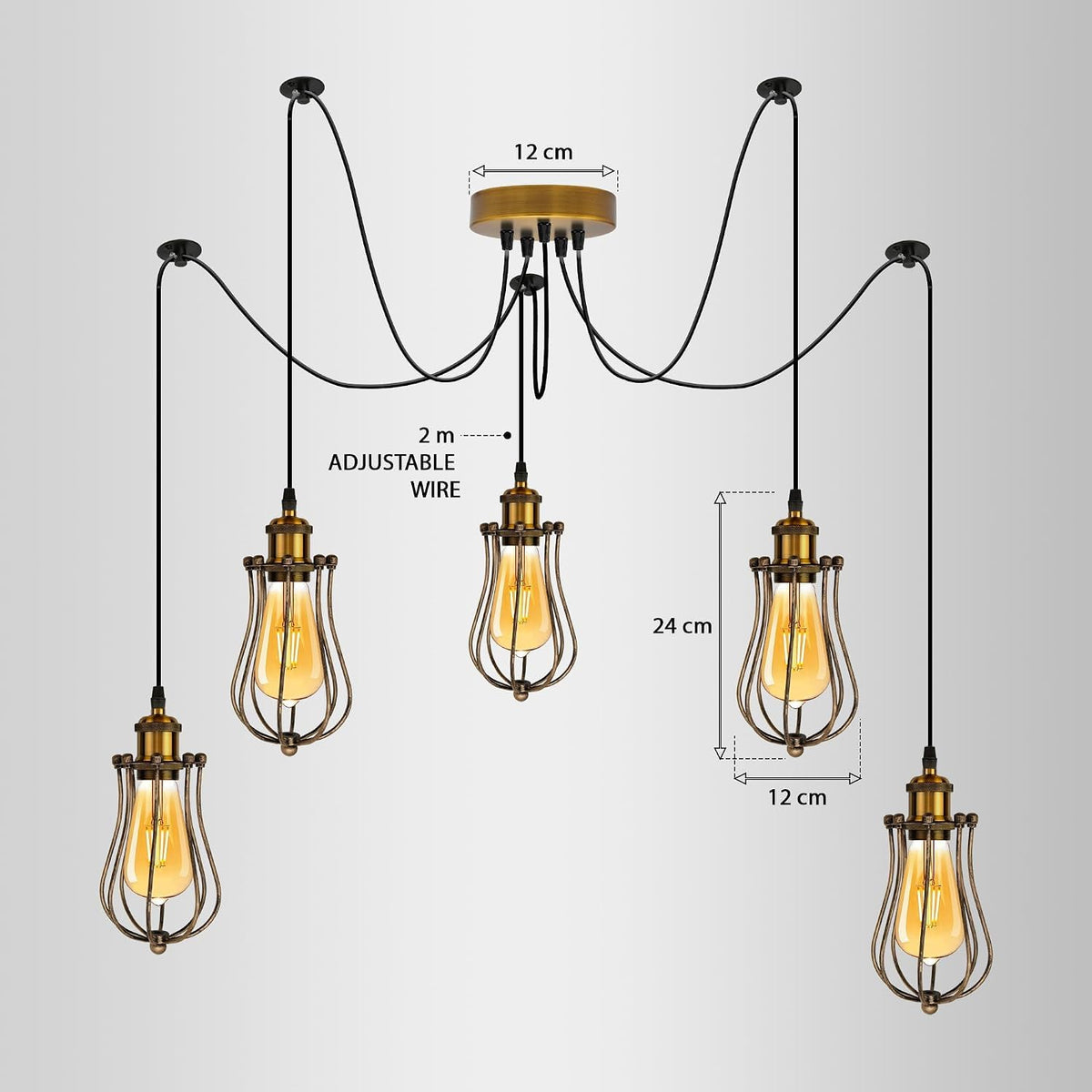 retro spider hanging lamp ligh