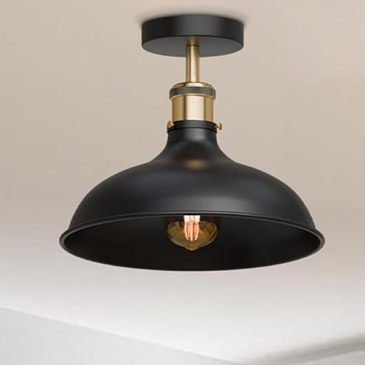 semi flush ceiling light with