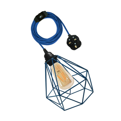metal cage pendant lamp hangin