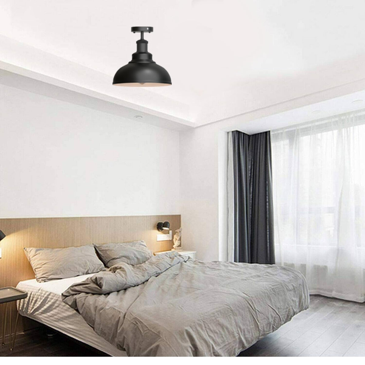 Industrial Modern Semi Flush Mount Ceiling Light~4064