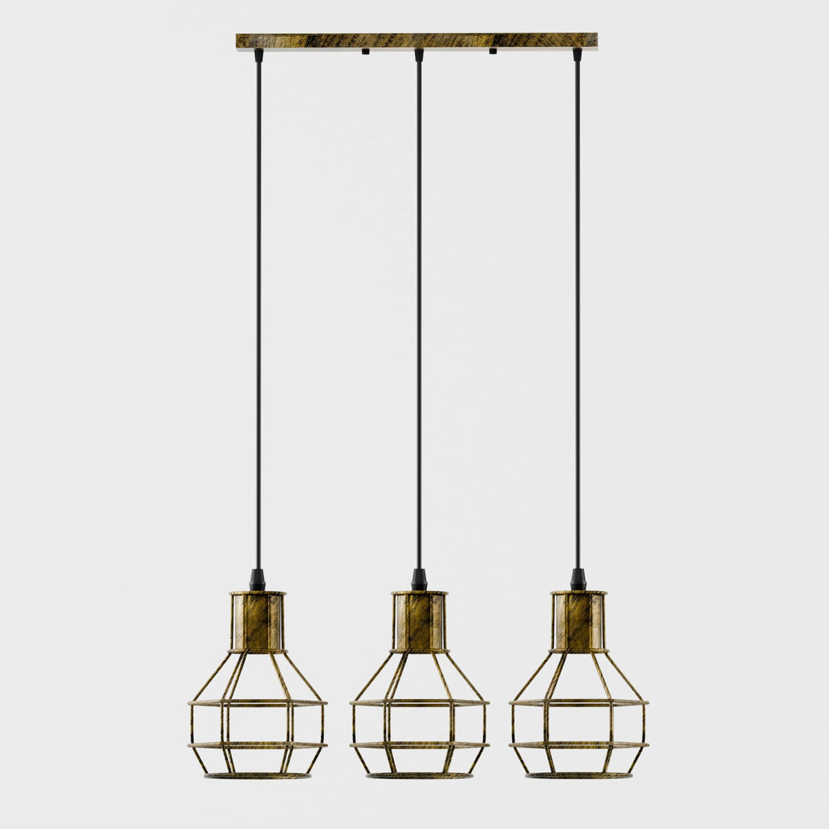 geometric metal shade fixture