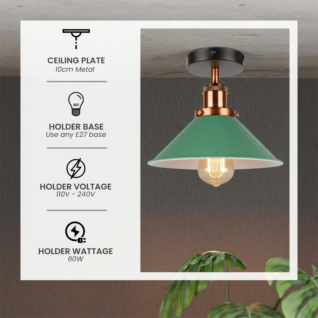 brushed copper ceiling shade