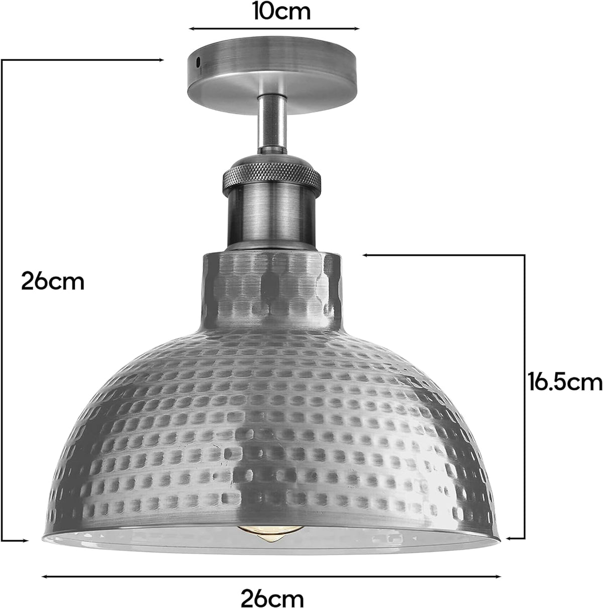 Industrial Modern Semi Flush Mount Ceiling Light~4064