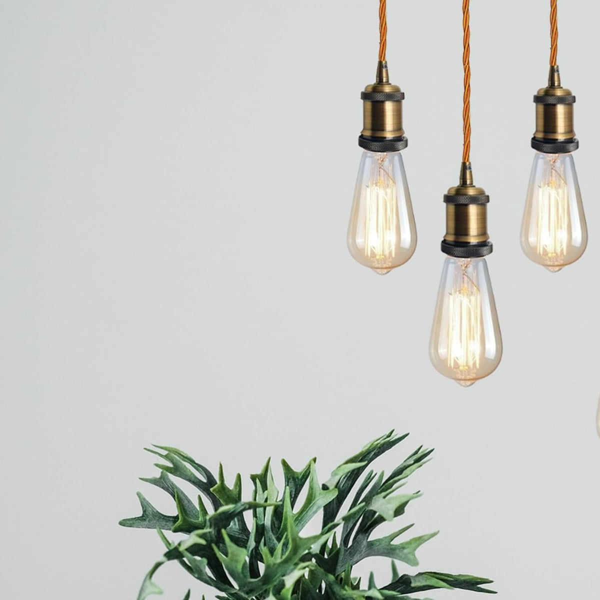 Vintage E27 Pendant Light 2m Cable 3 Pack~4087