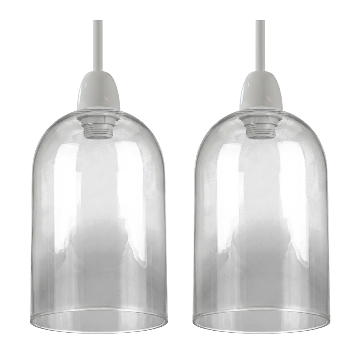 2Pack Glass Lamp Shade E27 Easy Fit Ceiling Pendant~4111