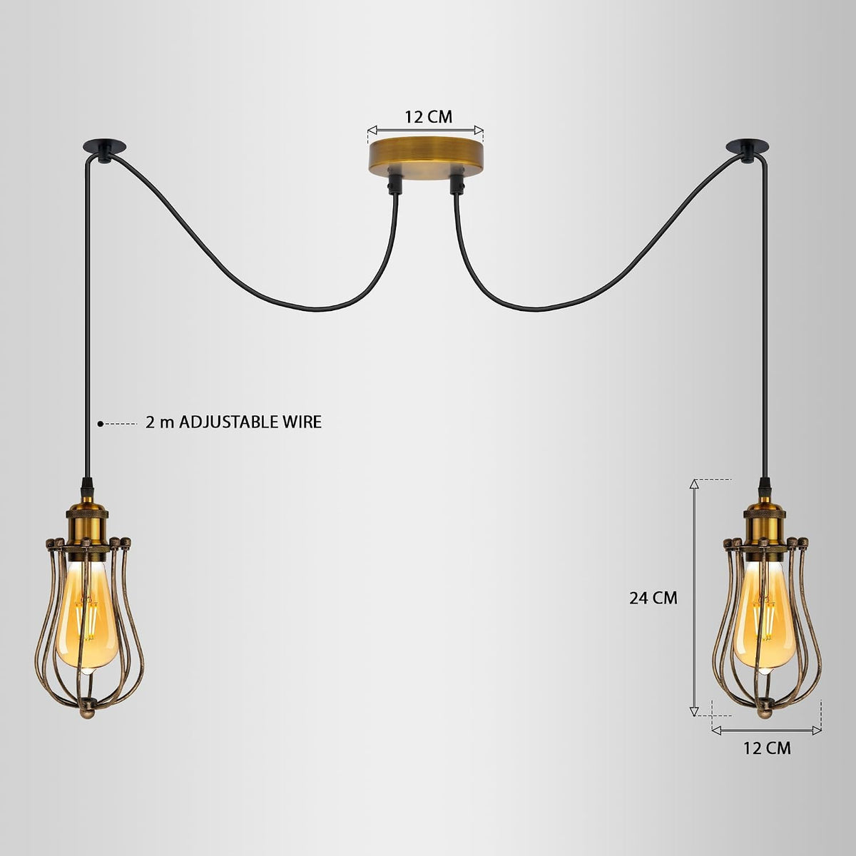 retro cage pendant ceiling