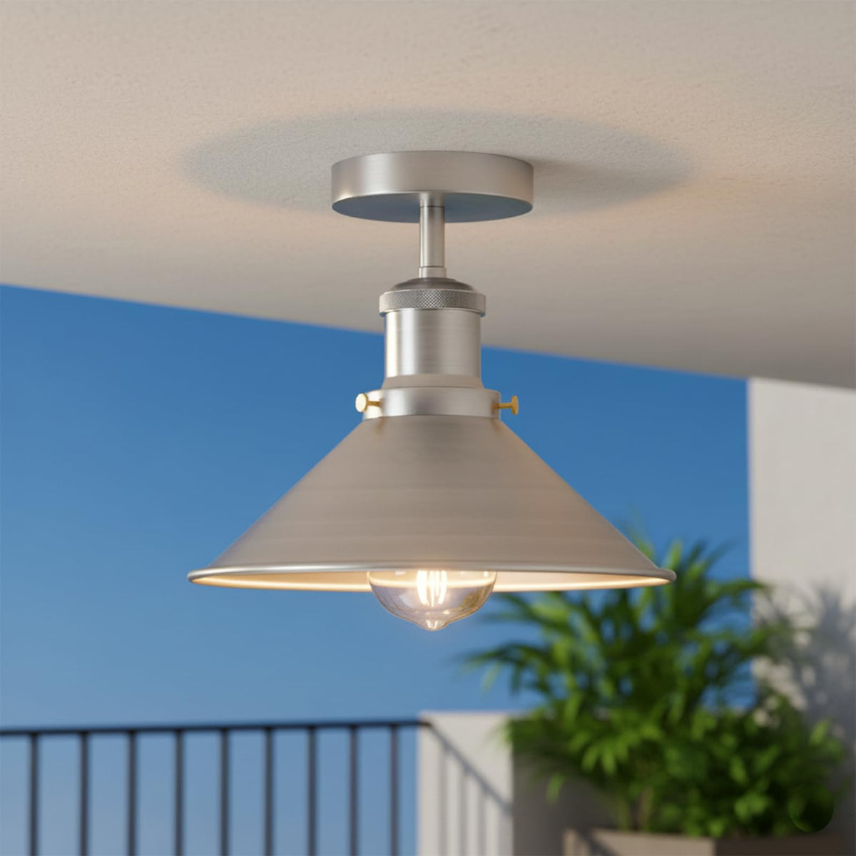e27 bulb ceiling light semi