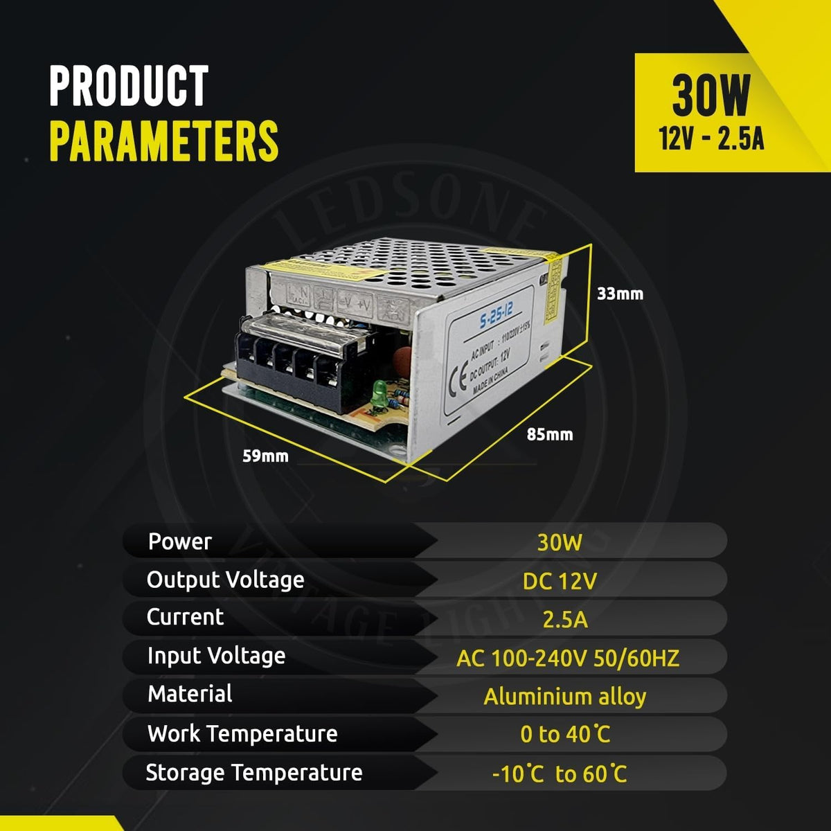 led signage power supply adapt