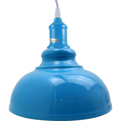 Curvy Metal Shade Pendant Light  E27 29cm Metal Shade~4151