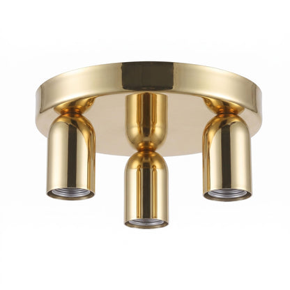 Metal 3 way Semi flush light 