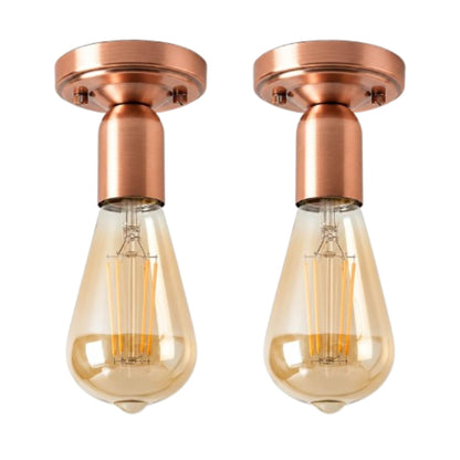 2 Pack Vintage Ceiling Lamp E27 Flush Mount Light Fixture~4085