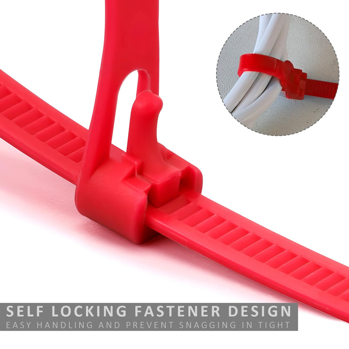 clear nylon zip ties large