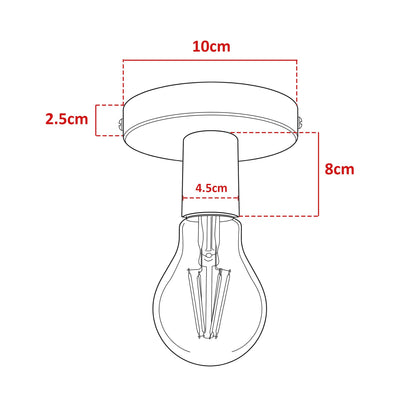 Semi flush mount ceiling light