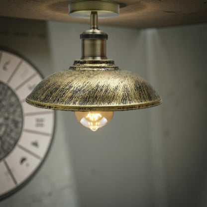 Metal Light Shades Ceiling Pendant Light Brushed Brass ~ 3068