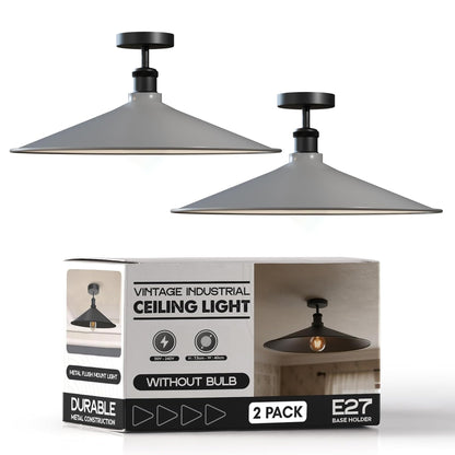 2 Pack Modern Flush Mount Ceiling Light Fixture~4091