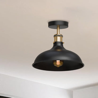Semi Flush Ceiling Light 36cm Metal without bulb ~4122