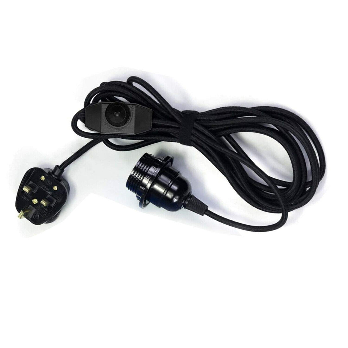 Industrial hanging 4m Plug in Pendant Light Fit~4065