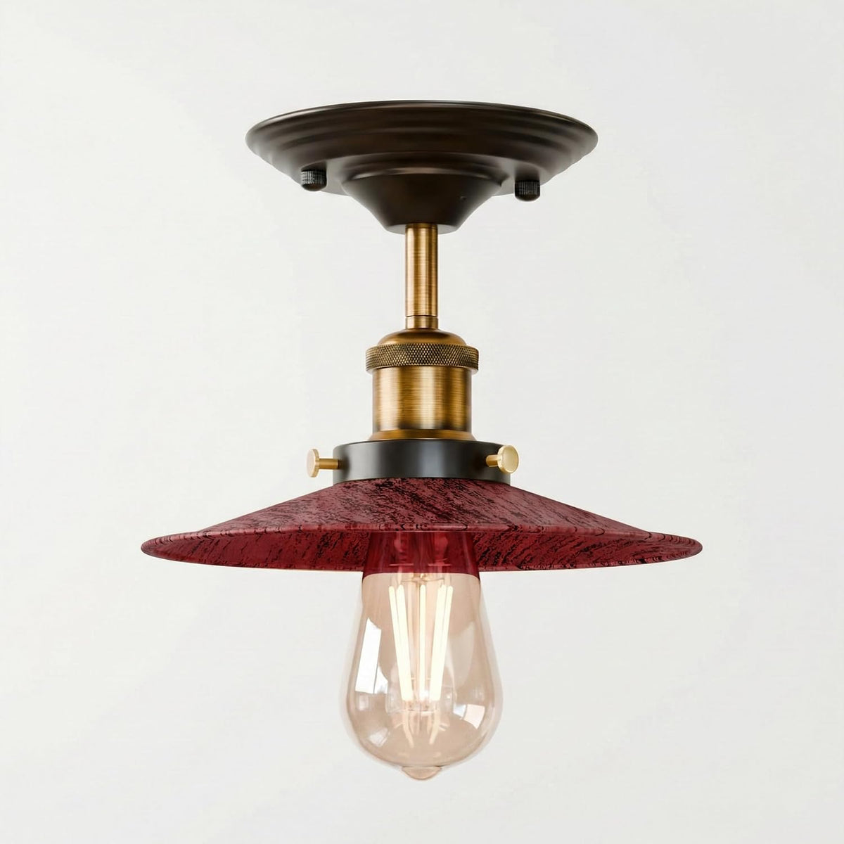 Industrial Semi Flush Mount LED Ceiling Light~4047