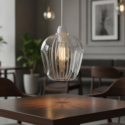 2Pack Glass Lamp Shade E27 Easy Fit Ceiling Pendant~4111