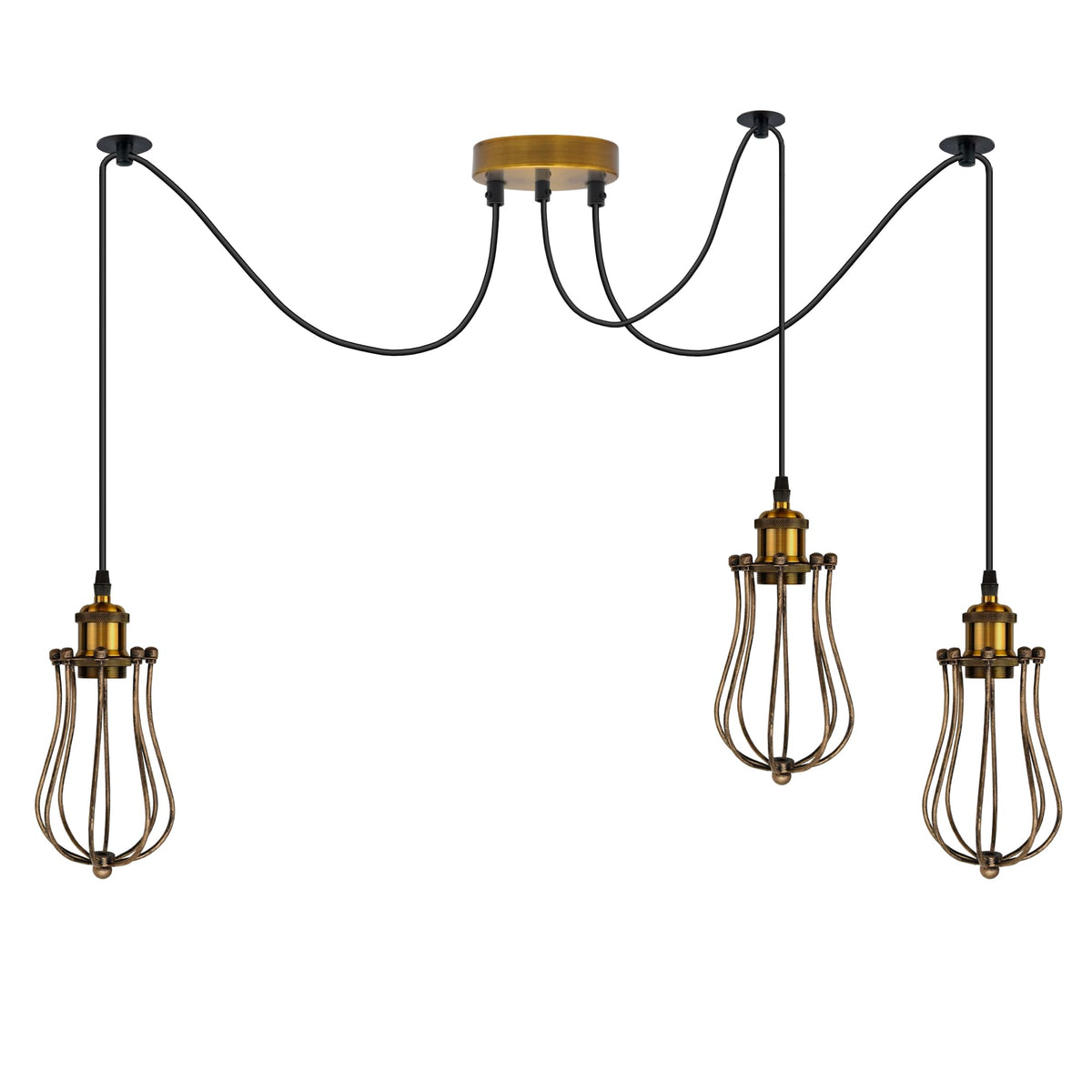 industrial cage hanging light