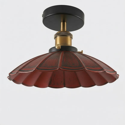 Industrial Semi Flush Light E27 Ceiling Lamp Fixture~4124