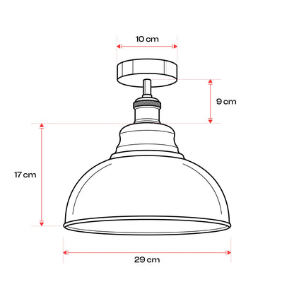light flush vintage ceiling