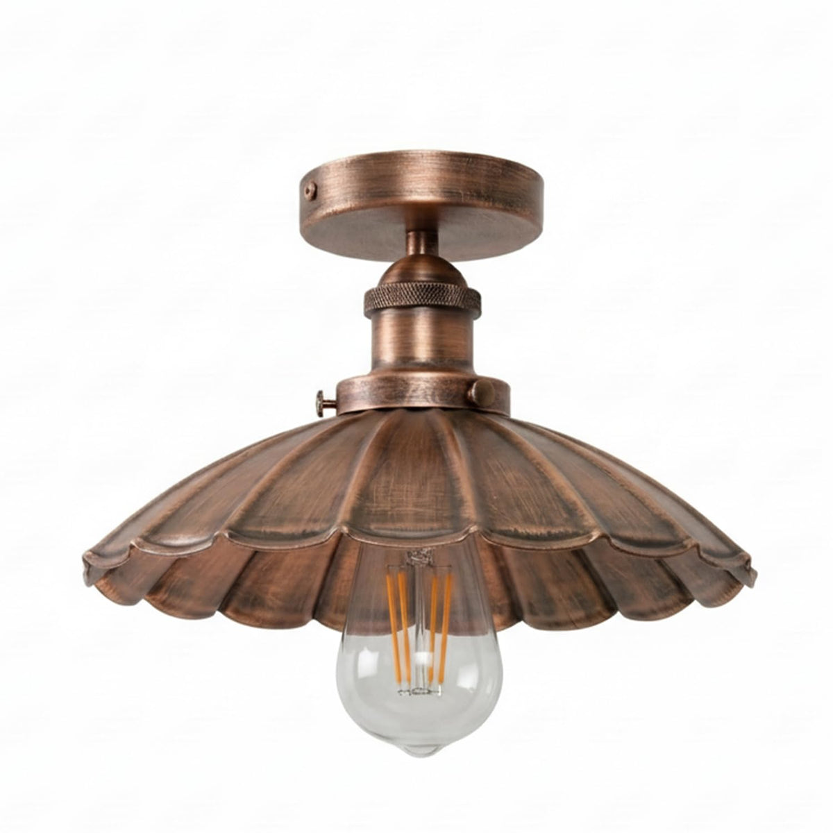 Vintage semi flush light E27 ceiling light