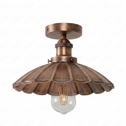 Vintage semi flush light E27 ceiling light