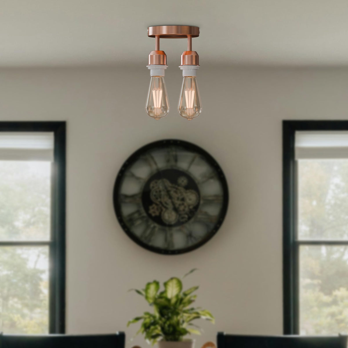 Vintage 2 way ceiling light 