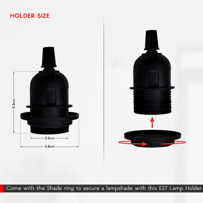 Plug in Pendant Light 2m/4.5m Cable E27 Lamp Holder~4119