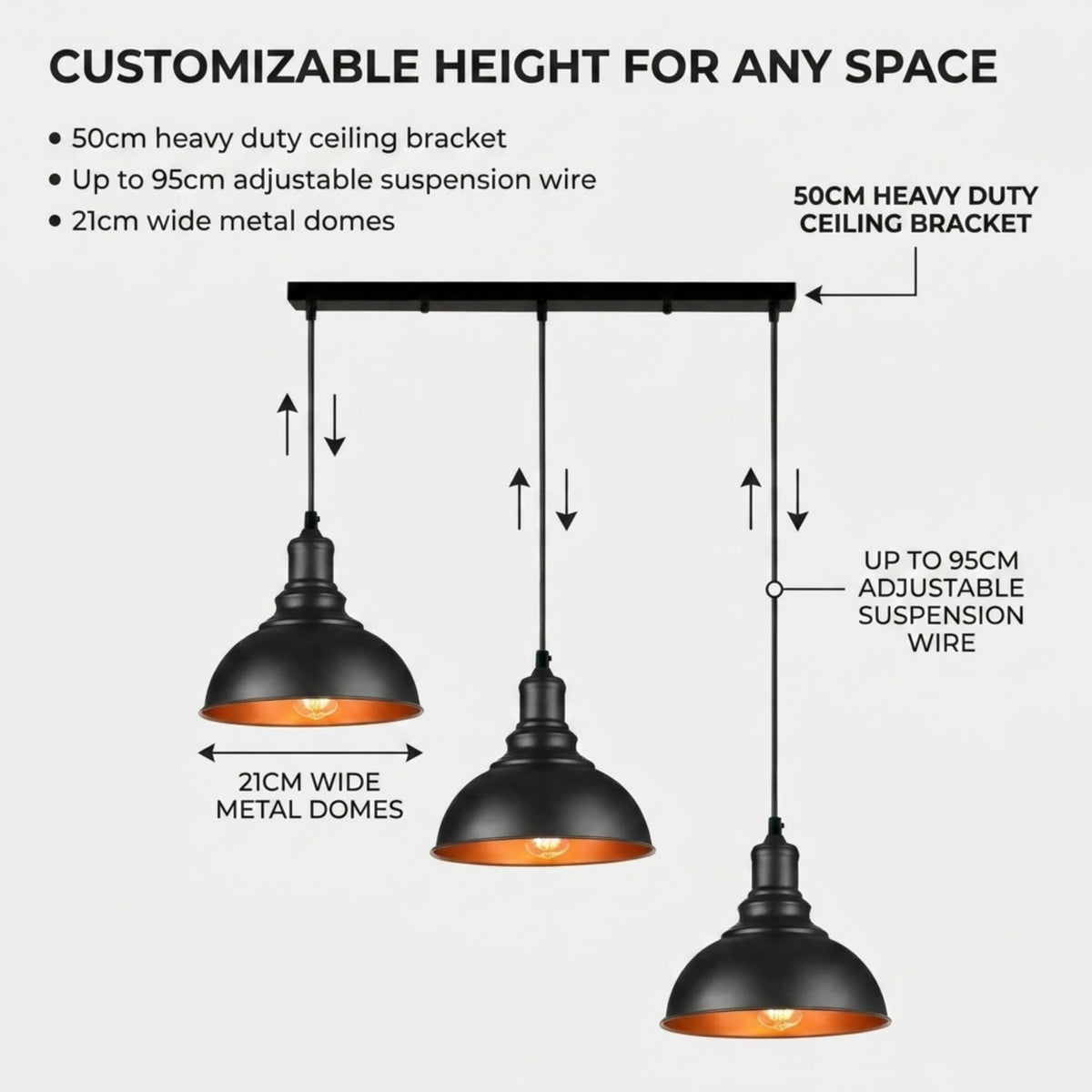 3 Way Pendant Light~4060