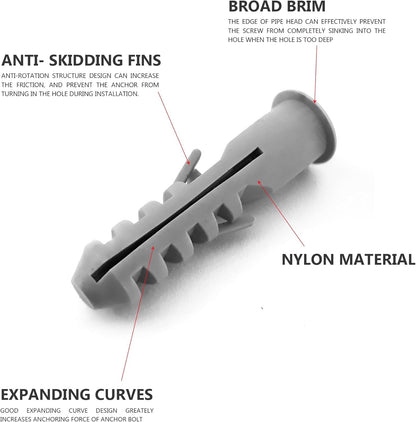 Wall Plugs Plasterboard,Raw Screw Plugs Fish Type Extension Raw Plugs