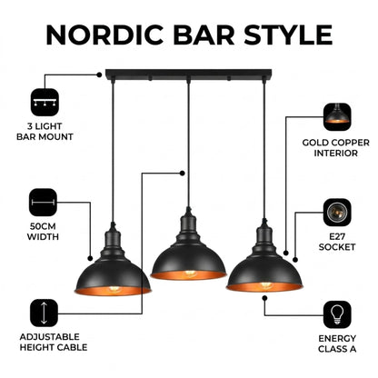3 Way Pendant Light~4060