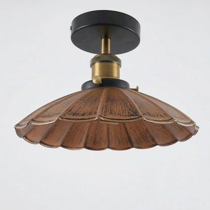 Industrial Semi Flush Light E27 Ceiling Lamp Fixture~4124