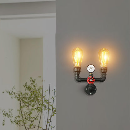 E27 socket pipe wall lamp