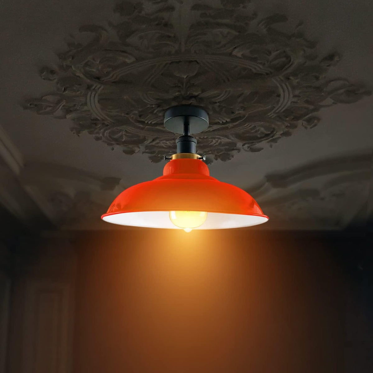 Flush Mount Ceiling Light Metal 32cm Light Shade~4125
