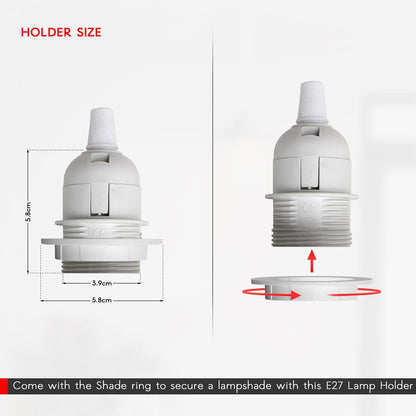 Plug in Pendant Light 2m/4.5m Cable E27 Lamp Holder~4119