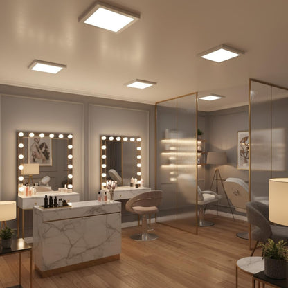 Vintage 5W Square LED Ceiling Light, 6000K, Waterproof, 550lm~4216