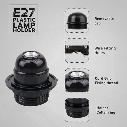 E27 Bakelite Vintage Industrial Lamp Light Bulb Holder ~ 1148