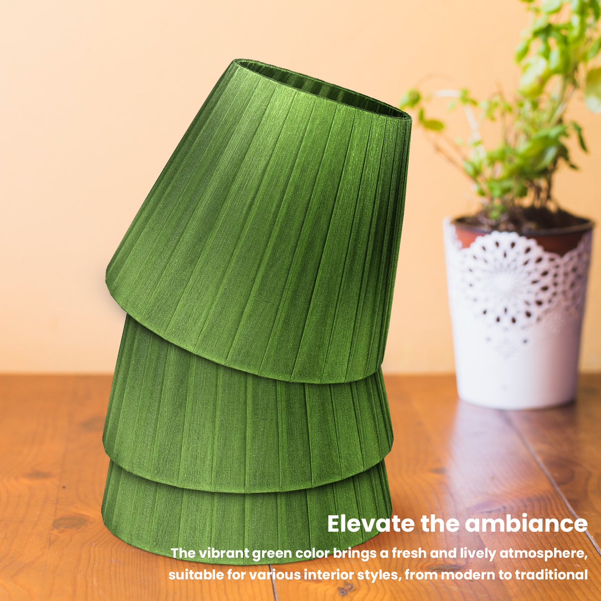 Modern Fabric Coolie Shape Ceiling  Lampshade ~ 3724 - Vintagelite