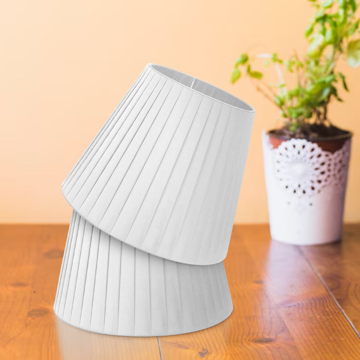 Modern Fabric Coolie Shape Ceiling  Lampshade ~ 3724 - Vintagelite