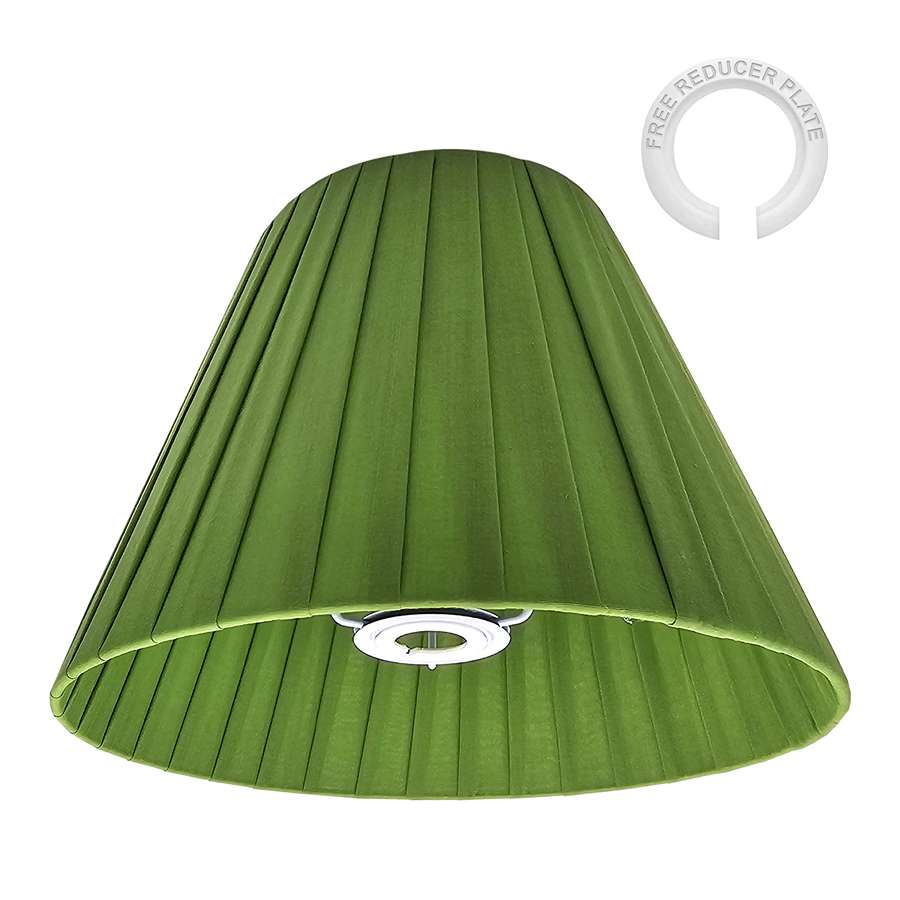 Modern Fabric coolie Lampshade - Green 2